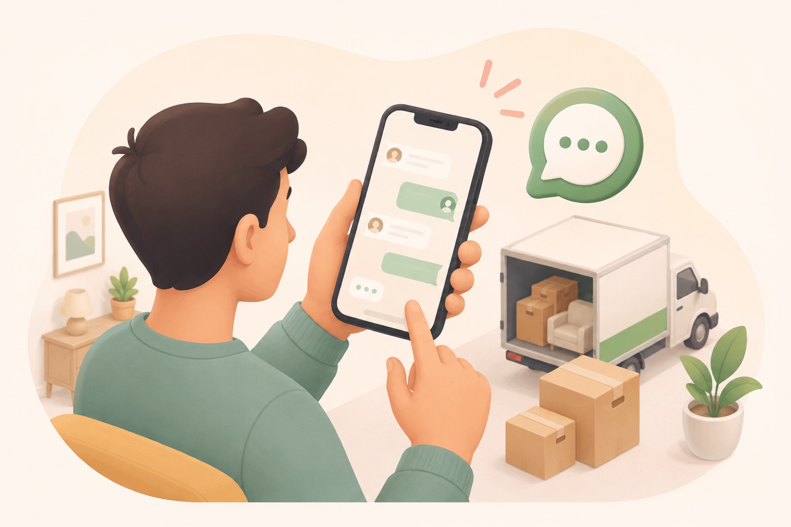 Заявка на переезд в WhatsApp
